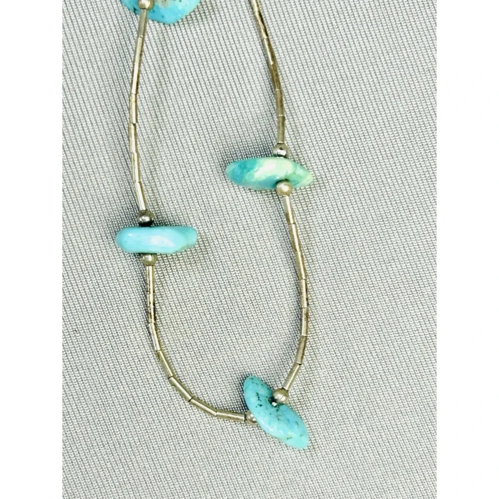 Turquoise‎ Beaded Southwest Native American Style Necklace 16